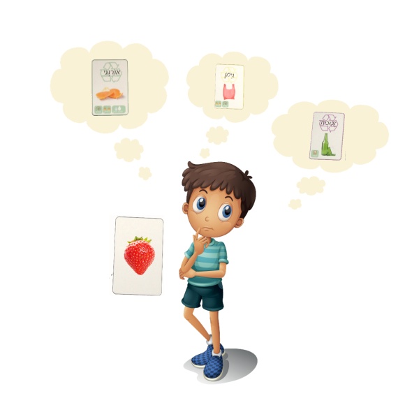 מארז ללימוד על סוגי חומרים והפרדת פסולת