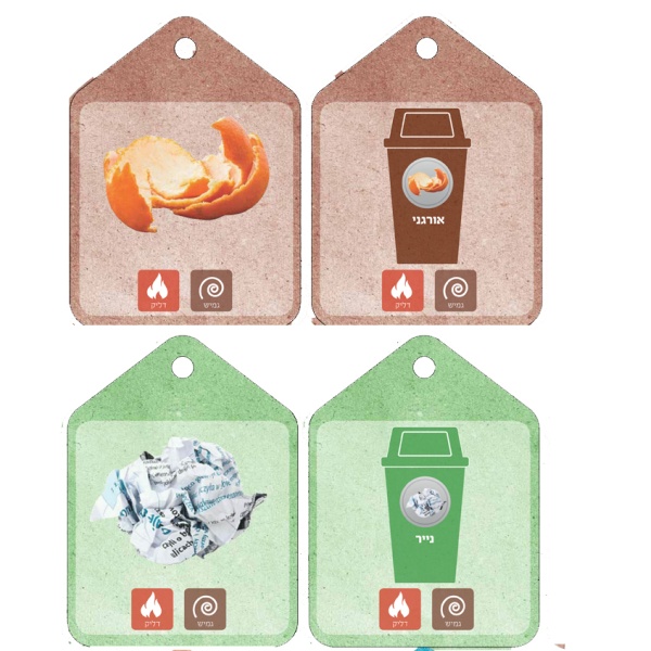 מארז ללימוד על סוגי חומרים והפרדת פסולת