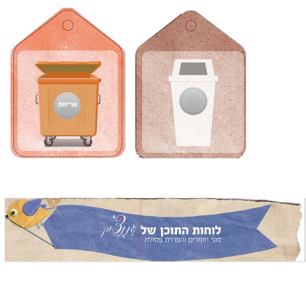 מארז ללימוד על סוגי חומרים והפרדת פסולת