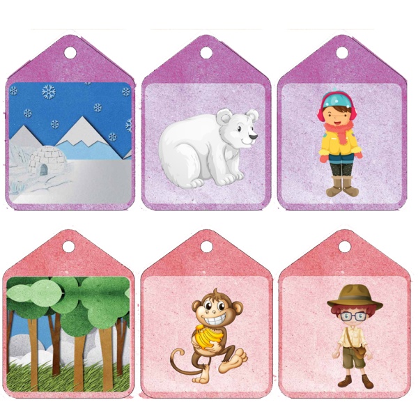 סיפור פעיל בליווי כרטיסיות המחשה- שונות וסביבה